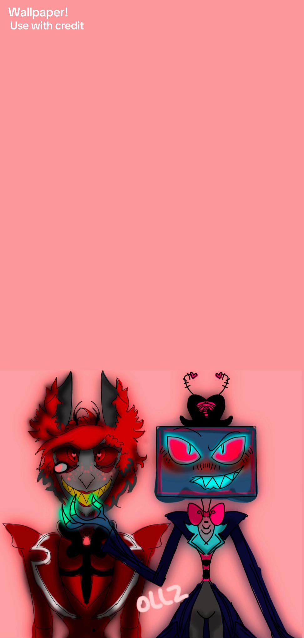 I don’t care if you hate the ship they are lit me and my bf! The way vox is a loud ADHD gremlin and Alastor is his neurodivergent boyfriend, the only one who can calm him down really speaks to me,, also vox being a screen and alastor being a radio is literally symbolic of how they communicate but never understand each other and yet still hold hands through the static. #Alastor #Vox #artist #matchingpfp #mlm