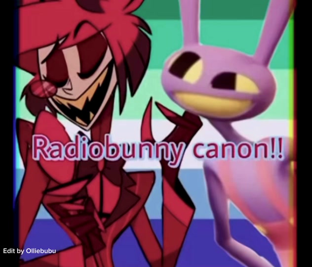 Radiobunny canon!! Ughhh I need both of them #jaxtadcedit #edit #alastor #ship #hazbinseason2