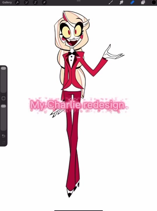 Hope you like this more than the Vag one. Whose next! #charliekirk #hazbinhotel #fyp #oc #redesign